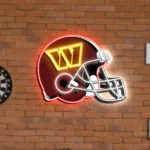 Washington Commanders Neon Sign Nfl Football Helmet Acrylic Led 1
