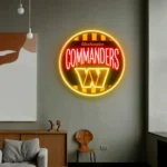Washington Commanders Neon Sign Vintage Acrylic 1