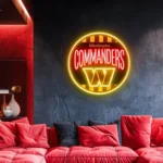Washington Commanders Neon Sign Vintage Acrylic 1