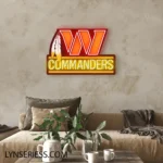 Washington Commanders Neon Sign W Commanders Sign 1