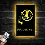 Washington Football Team Metal Sign Custom Number 1