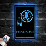 Washington Football Team Metal Sign Custom Number 1