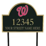 Washington Nationals Metal Sign Curly W Mark 1