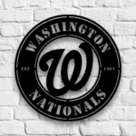 Washington Nationals Metal Sign W Nats Badge 1