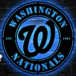 Washington Nationals Metal Sign W Nats Badge 1