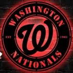 Washington Nationals Metal Sign W Nats Badge 1