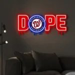 Washington Nationals Neon Sign Dripping Dope 1