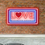 Washington Nationals Neon Sign Love Sign 1