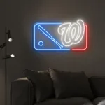 Washington Nationals Neon Sign Mlb Logo 1
