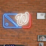 Washington Nationals Neon Sign Mlb Logo 1