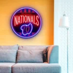 Washington Nationals Neon Sign Retro Acrylic 1