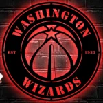 Washington Wizards Metal Sign Wizards Star Ring 1