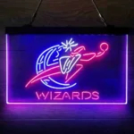 Washington Wizards Neon Sign Artistic 3 Color 1