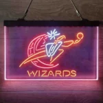 Washington Wizards Neon Sign Artistic 3 Color 1