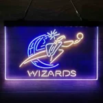 Washington Wizards Neon Sign Artistic 3 Color 1