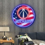 Washington Wizards Neon Sign Us Pennant Acrylic 1