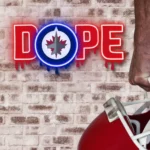 Winnipeg Jets Neon Sign Dripping Dope 1