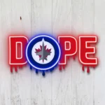 Winnipeg Jets Neon Sign Dripping Dope 1