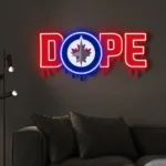 Winnipeg Jets Neon Sign Dripping Dope 1