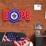 Winnipeg Jets Neon Sign Dripping Dope 1