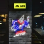 Winnipeg Jets Neon Sign Mascot Acrylic 1