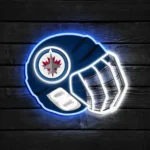 Winnipeg Jets Neon Sign Nhl Hockey Helmet Acrylic Led 1