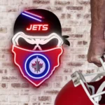 Winnipeg Jets Neon Sign Skull 1