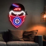 Winnipeg Jets Neon Sign Skull 1