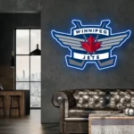 Winnipeg Jets Neon Sign Winnipeg Jet Logo 1
