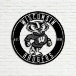 Wisconsin Badgers Metal Sign Ncaa Logo 1