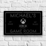 Xbox Metal Sign Custom My Game Room 1