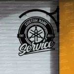 Yamaha Metal Sign Bespoke Logo Metal Hanging Sign Car Garage Decor 1