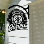 Yamaha Metal Sign Bespoke Logo Metal Hanging Sign Car Garage Decor 1