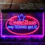 Ziegenbock Neon Sign Artistic Amber Only Texans Get It 1