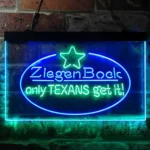 Ziegenbock Neon Sign Artistic Amber Only Texans Get It 1