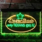 Ziegenbock Neon Sign Artistic Amber Only Texans Get It 1