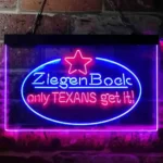 Ziegenbock Neon Sign Artistic Amber Only Texans Get It 1