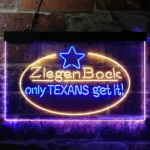Ziegenbock Neon Sign Artistic Amber Only Texans Get It 1