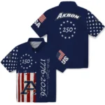 akron-zips-hawaiian-shirt-personalized-america-250-stars-blue-best-selling.webp