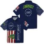 north-dakota-state-bison-hawaiian-shirt-personalized-america-250-stars-blue-best-selling.webp