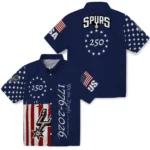 san-antonio-spurs-hawaiian-shirt-customized-america-250-stars-blue-best-selling.webp