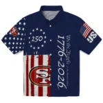 san-francisco-49ers-hawaiian-shirt-custom-america-250-stars-blue-best-selling.webp