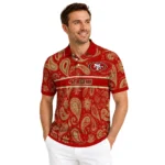 san-francisco-49ers-polo-shirt-personalized-paisley-band-red-best-selling.webp