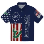 south-florida-bulls-hawaiian-shirt-personalized-america-250-stars-blue-best-selling.webp